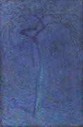 Leo Gestel Boom in maanlicht painting